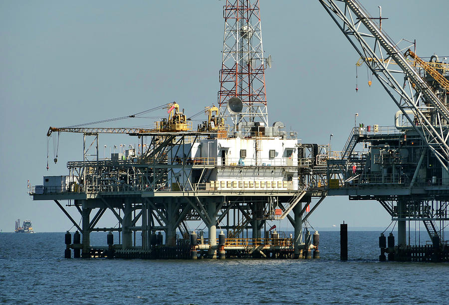 Oil And Gas Rigs On The Gulf Coast Photograph