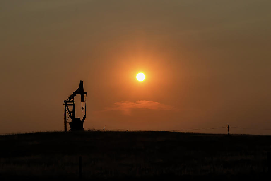 Oil Country Sunset Photograph by Laura Terriere