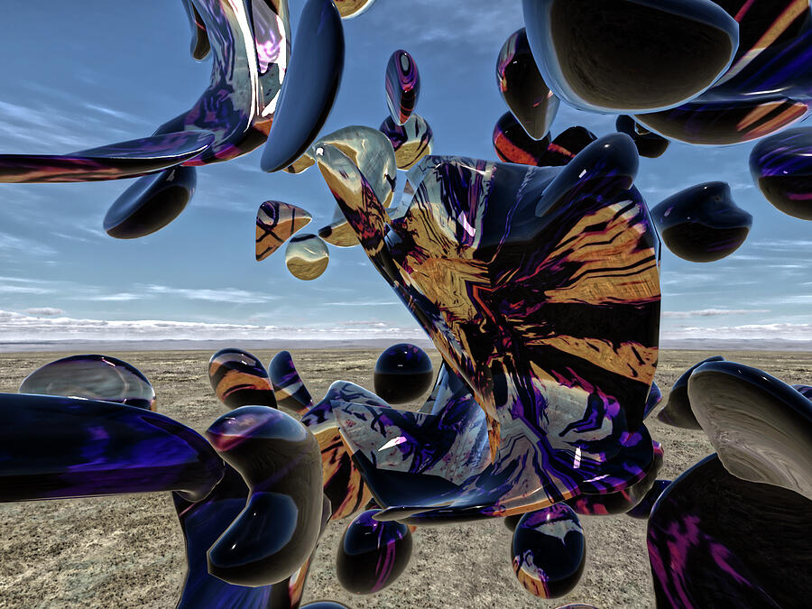 Oil in the Desert Digital Art by Jeff Weiss Oil in the Desert Digital Art by Jeff Weiss