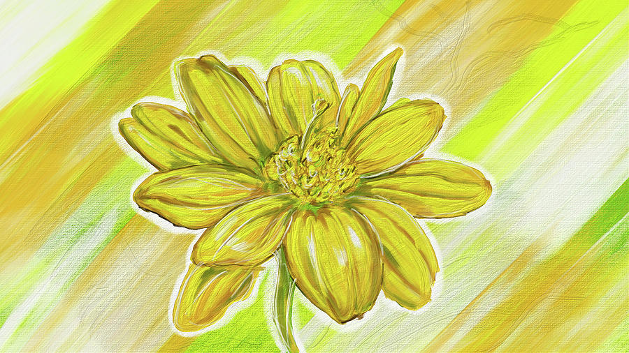 Oil Painting Flower Art in Adobe Fresco Gesso Background Digital Art by Sun  Alan - Pixels