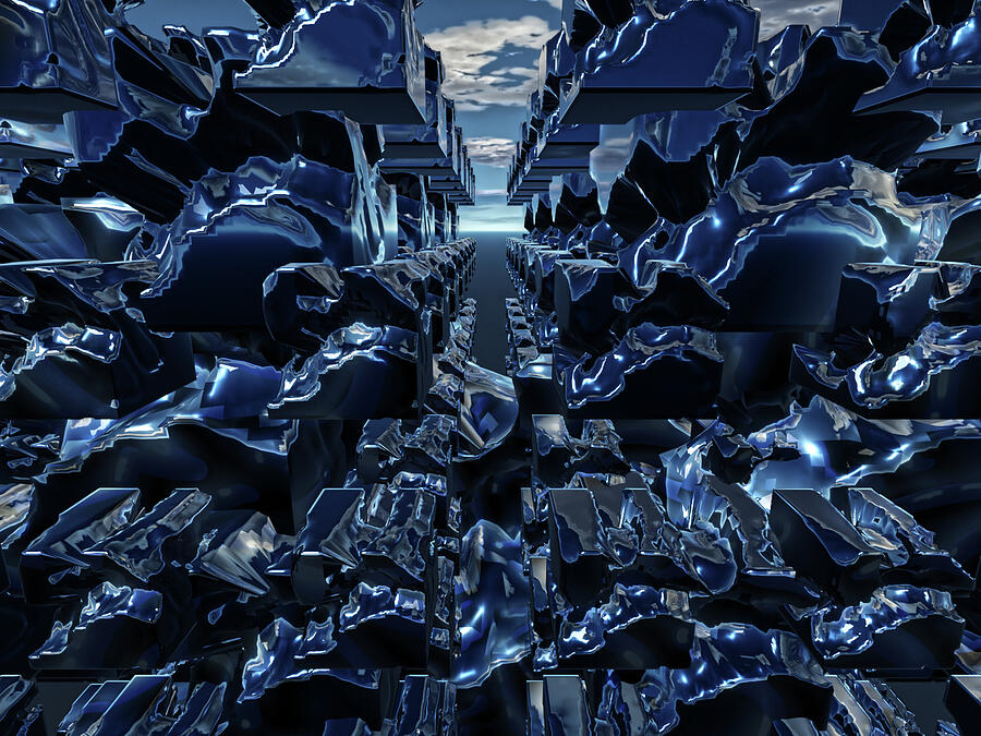 Oil Spill Digital Art by Jeff Weiss Oil Spill Digital Art by Jeff Weiss