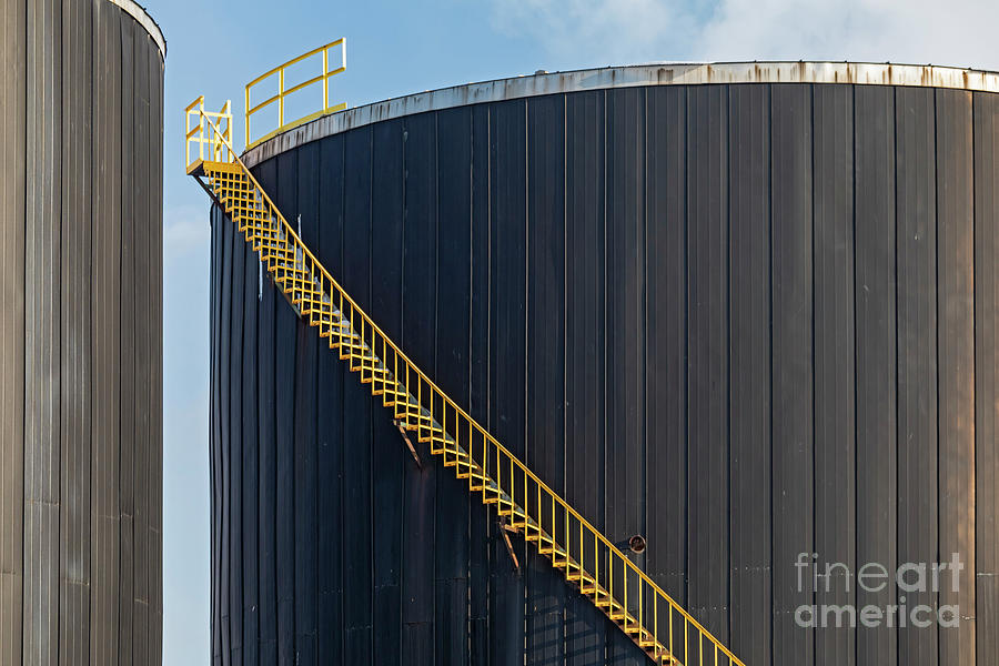 Oil Storage Tanks Photograph by Jim West