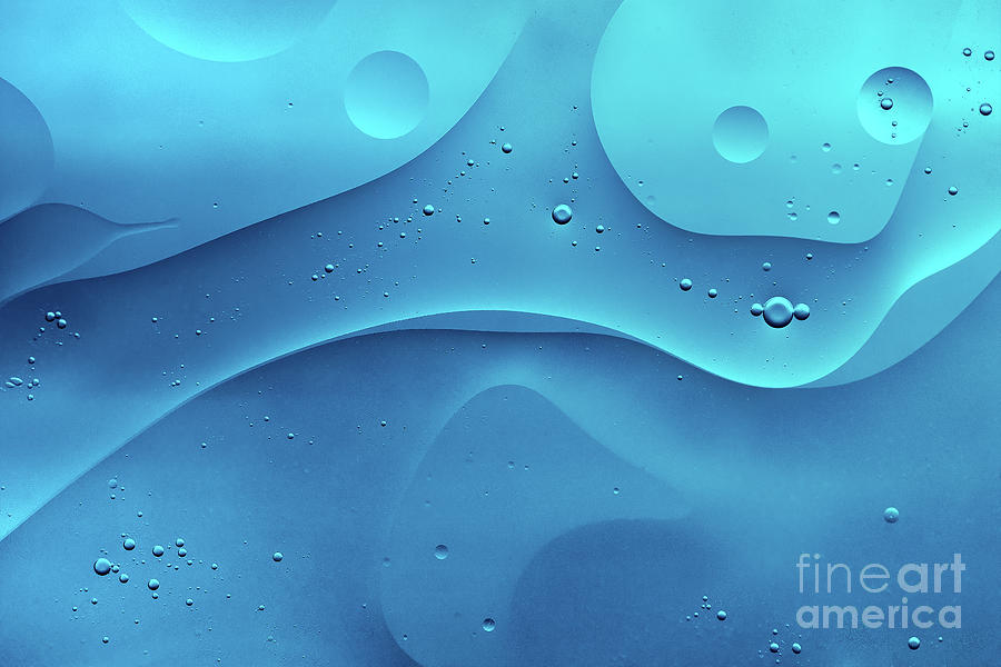Pastel Soft Cyan Blue Colored Abstract Photograph by Nilesh Bhange