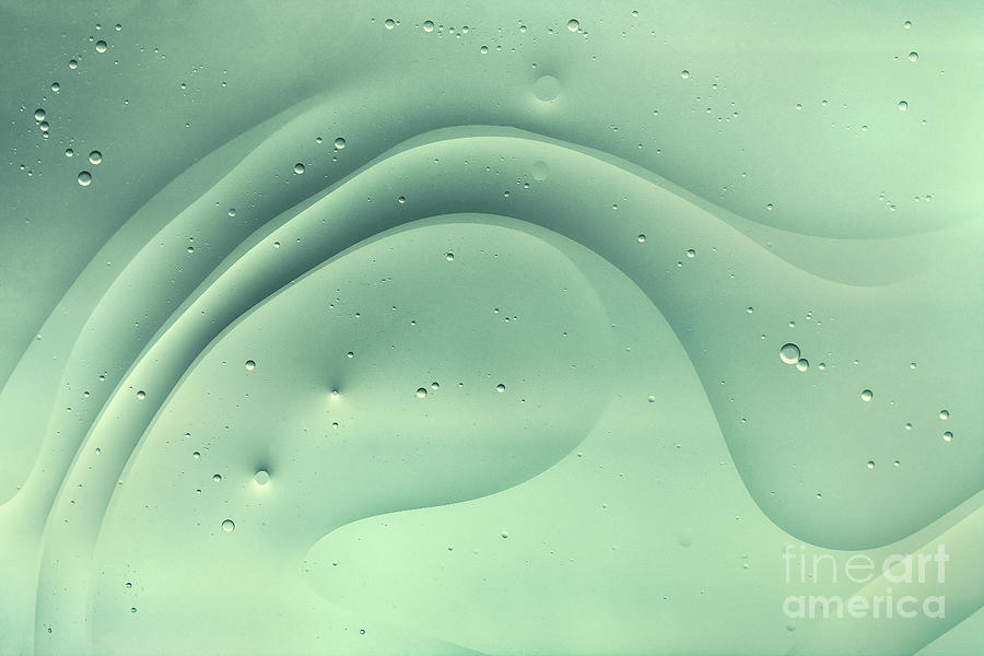 Pastel Soft Green Delicate Curves Abstract Photograph by Nilesh Bhange