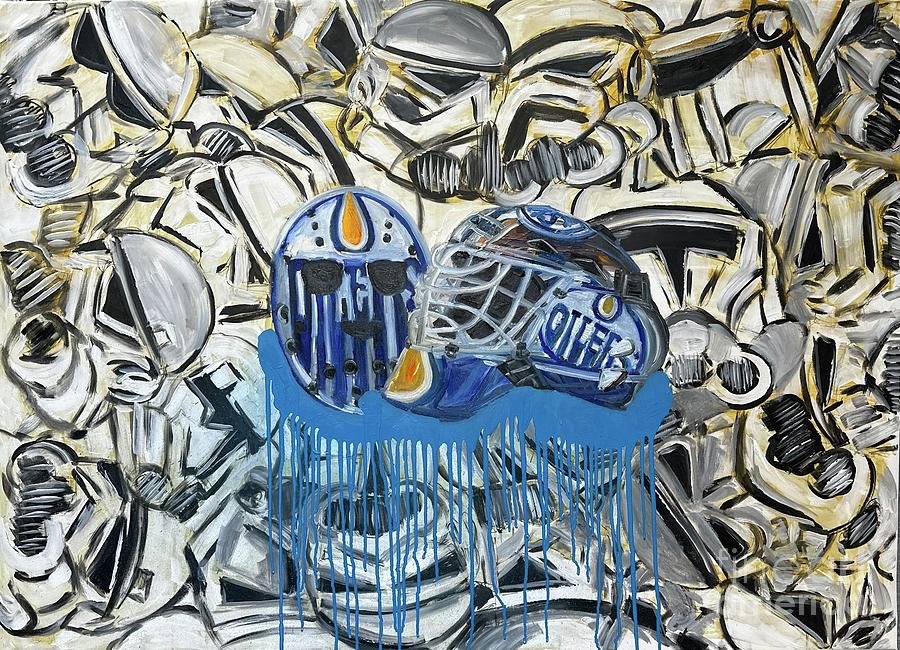 Oilers And Storm Troopers Mixed Media