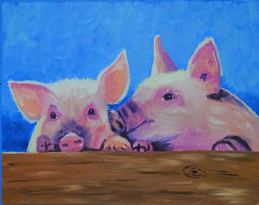 Oink, Oink Painting by Jill Ciccone Pike