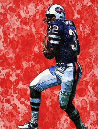 O.J. Simpson - Oj Simpson Buffalo Bills - Posters and Art Prints