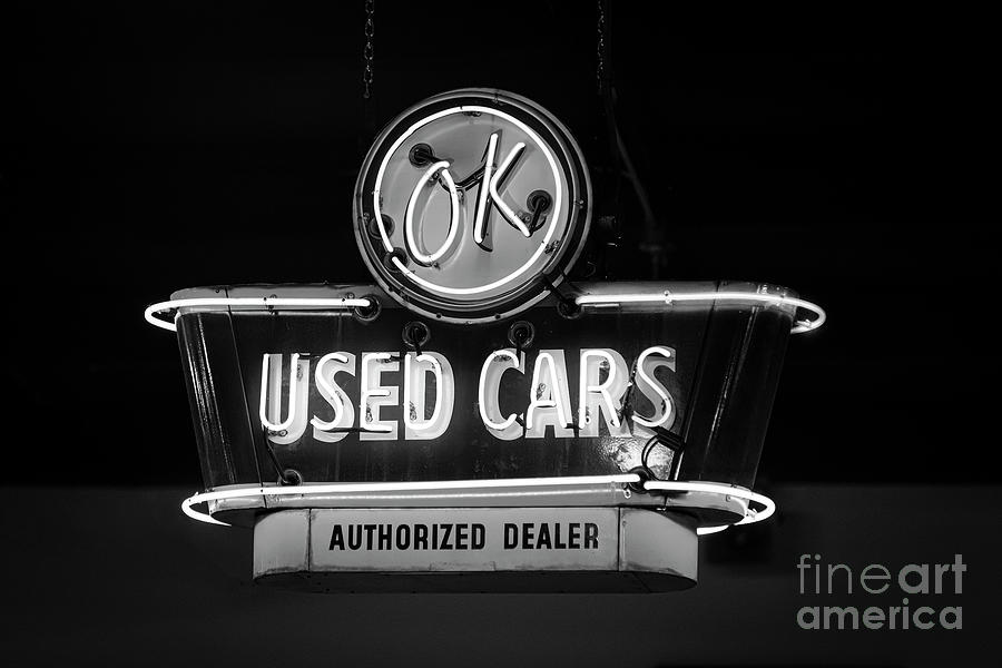 OK Used Cars Photograph by Dennis Hedberg