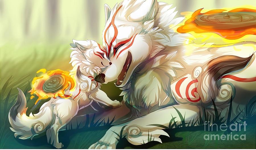 chibiterasu and amaterasu