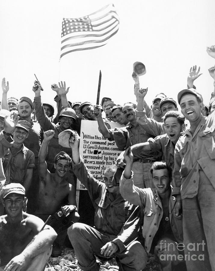 Okinawa Marines, 1945 Photograph by Louis R Jones
