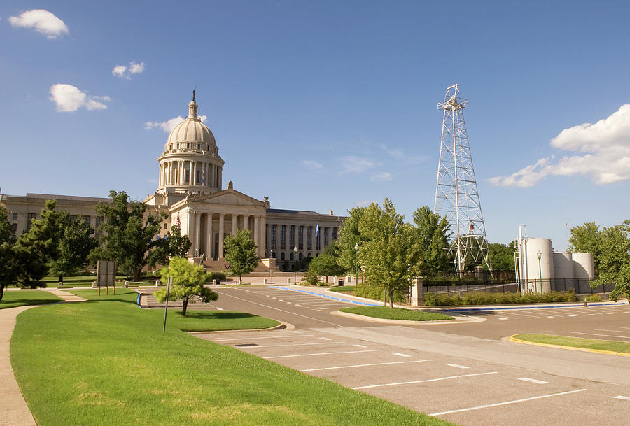 Oklahoma Capitol Building Photograph by Bob Pardue