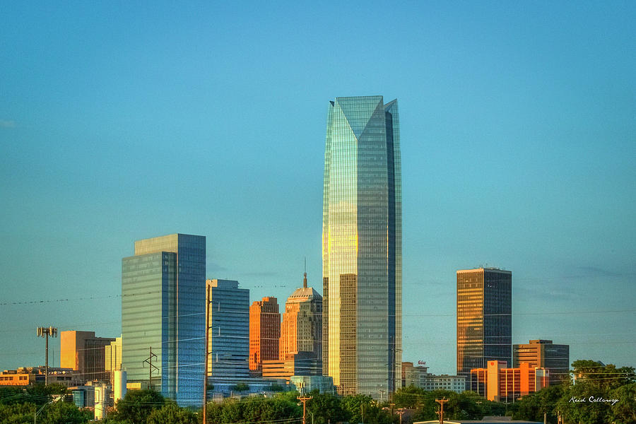 Oklahoma City Cityscape Skyline Art Photograph by Reid Callaway
