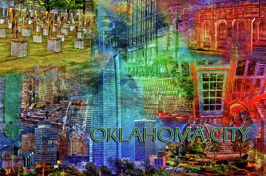 Oklahoma City Collage Photograph by Randi Grace Nilsberg