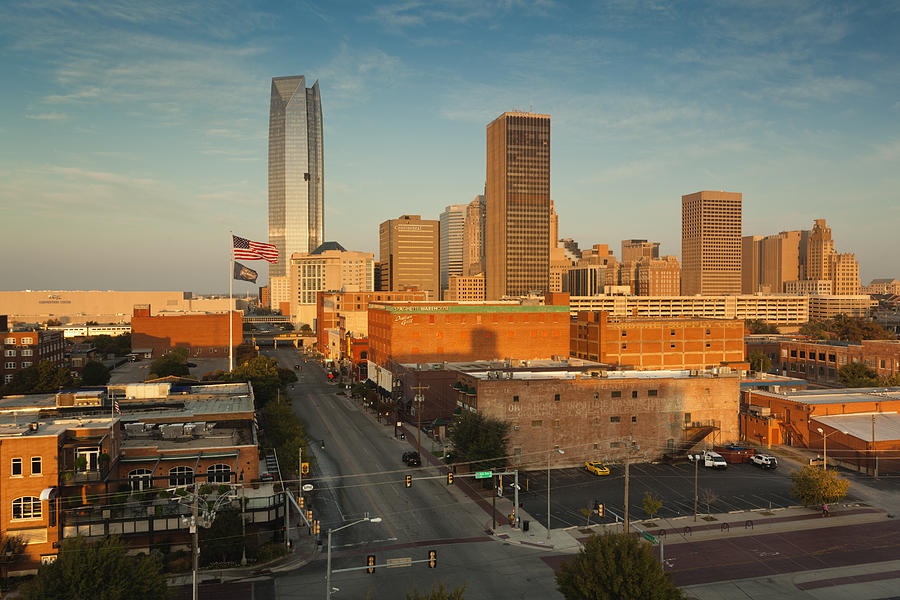Oklahoma City, Oklahoma, City View Photograph by Walter Bibikow