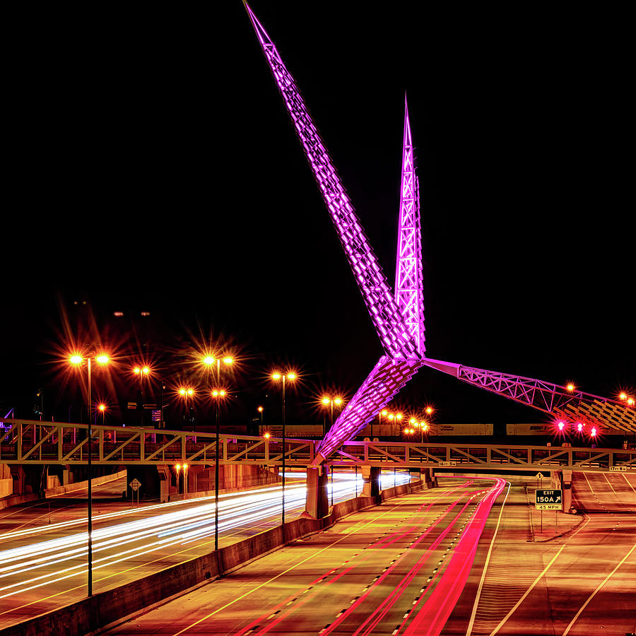 Oklahoma City Skydance Bridge 1x1 Photograph