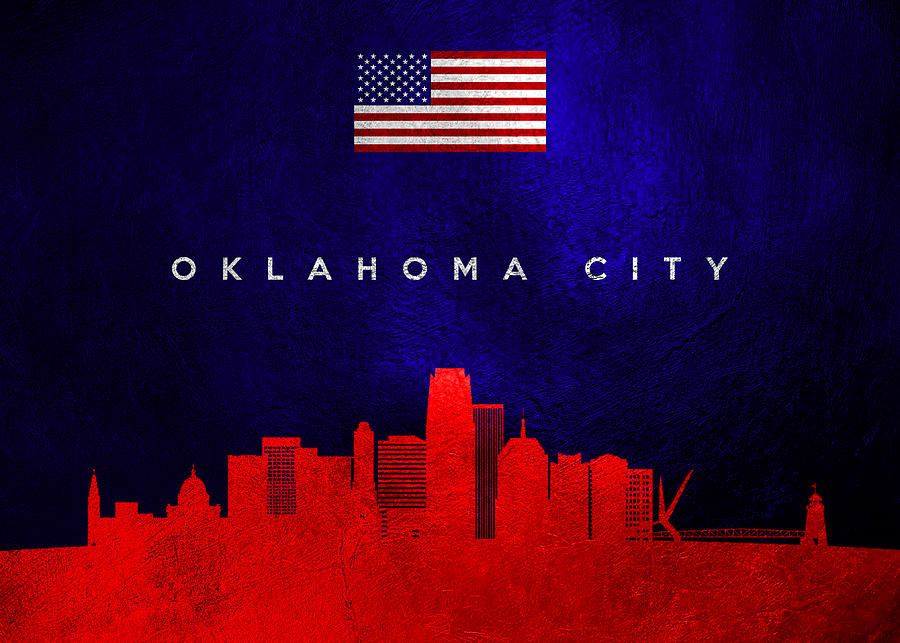 Oklahoma City Skyline Digital Art By Ab Concepts