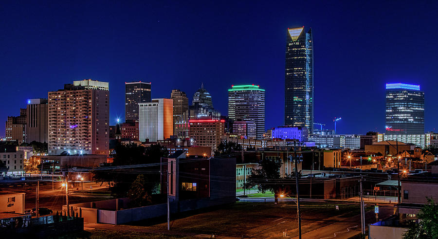 Oklahoma City skyline Photograph by Andy Crawford