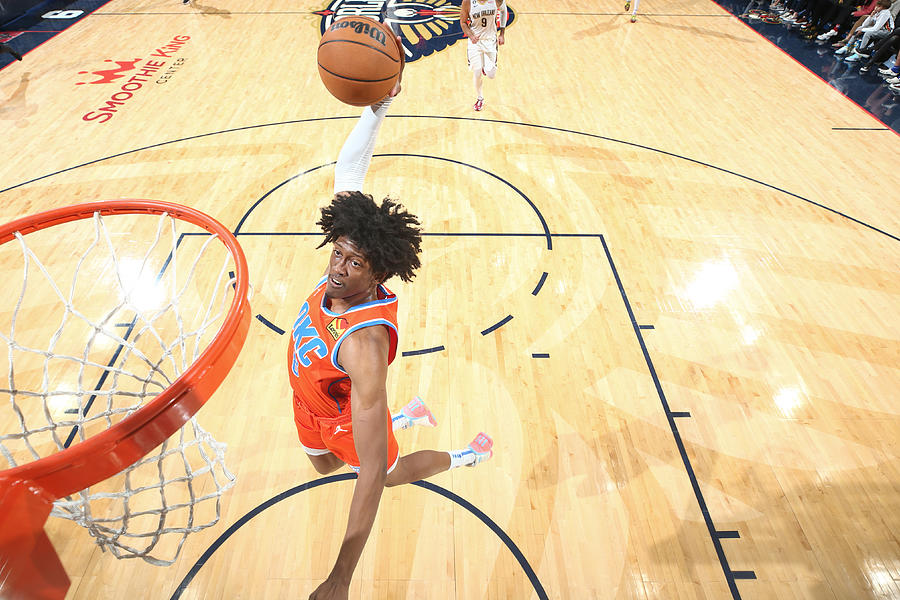 Oklahoma City Thunder v New Orleans Pelicans Photograph by Ned Dishman