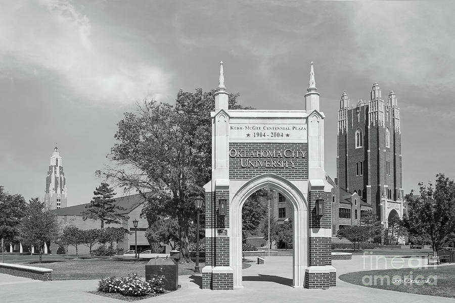 Oklahoma City University Gate Photograph by University Icons