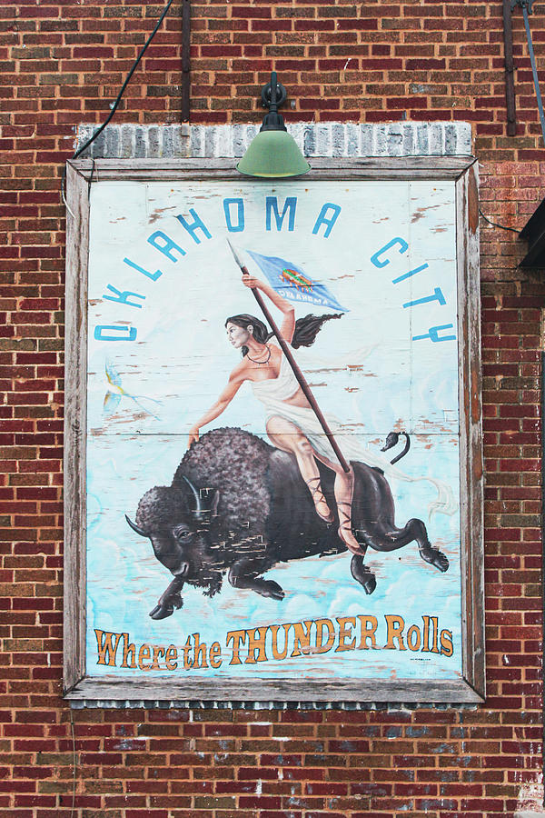 Architecture Digital Art - Oklahoma City - Where the Thunder Rolls by Matt Richardson