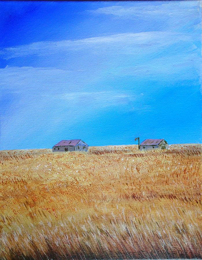 Oklahoma Farm Painting by Vincent Cricchio