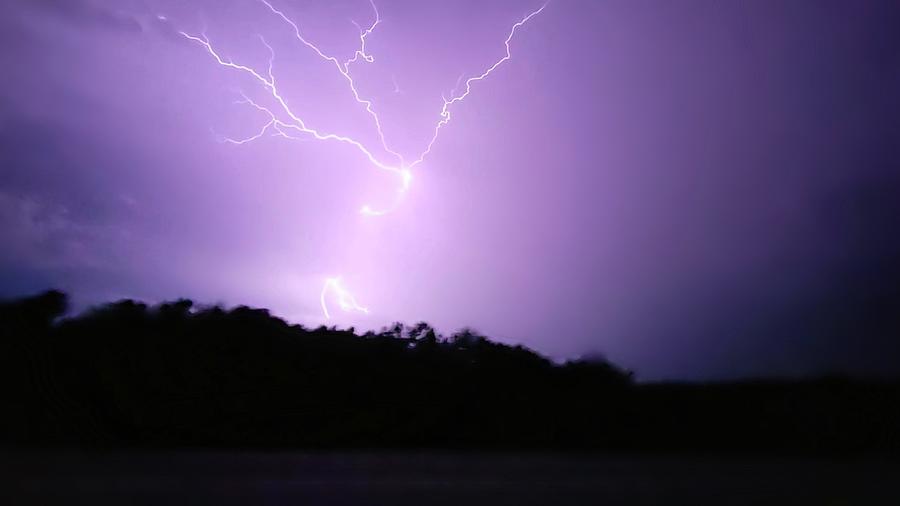 Oklahoma Lightning 10/10/21 Photograph by Ally White