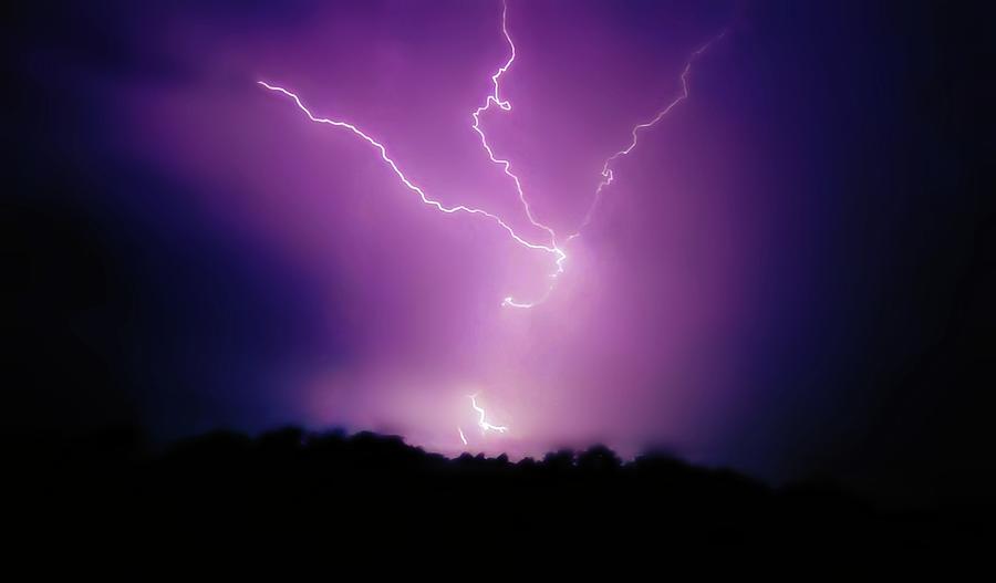 Oklahoma Lightning  Photograph by Ally White