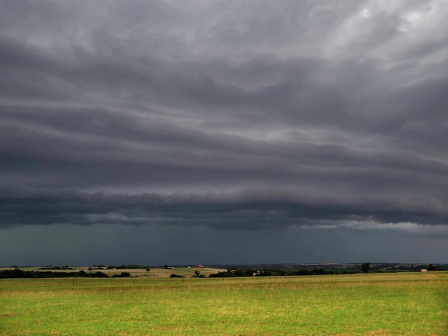 Oklahoma Shelf Cloud  Photograph by Ally White