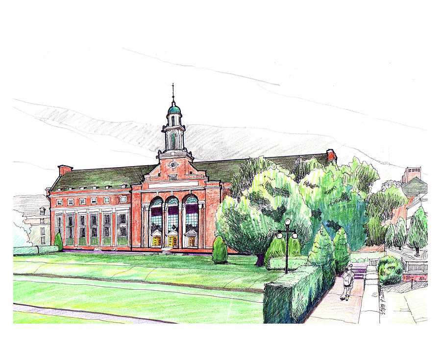 Oklahoma State University Drawing by Yang Luo-Branch