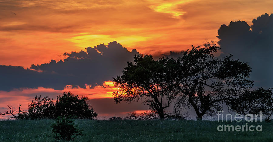 Oklahoma Sunset Photograph by Richard Smith