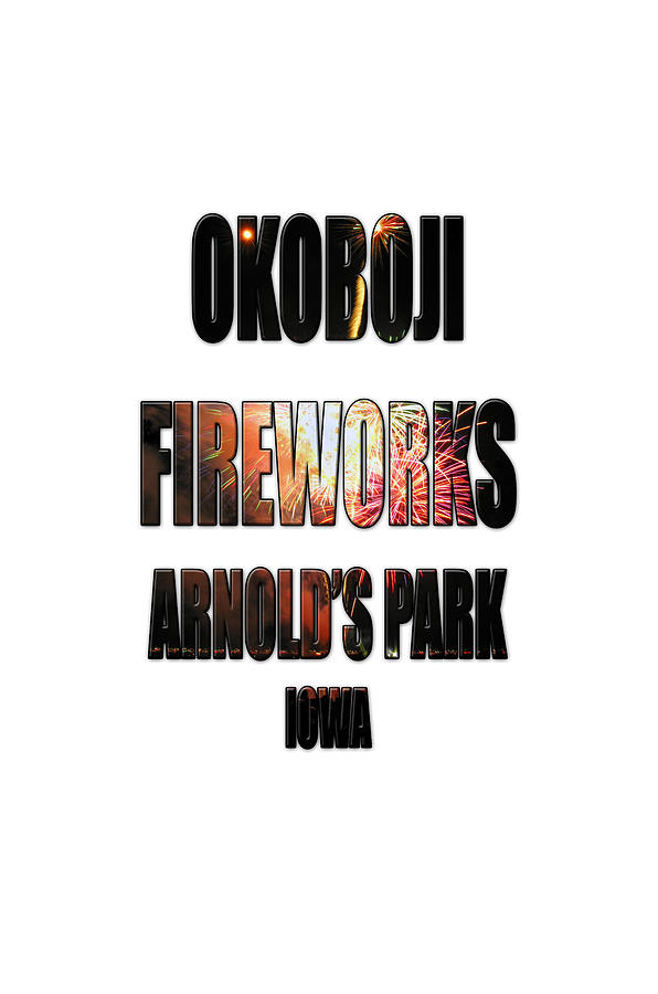 OKOBOJI FIREWORKS  Arnilds Park, Iowa Photograph by Gary Gunderson