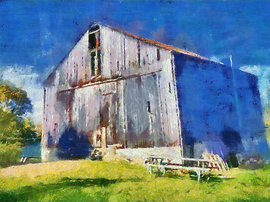 Old Barn Mixed Media by Christopher Reed