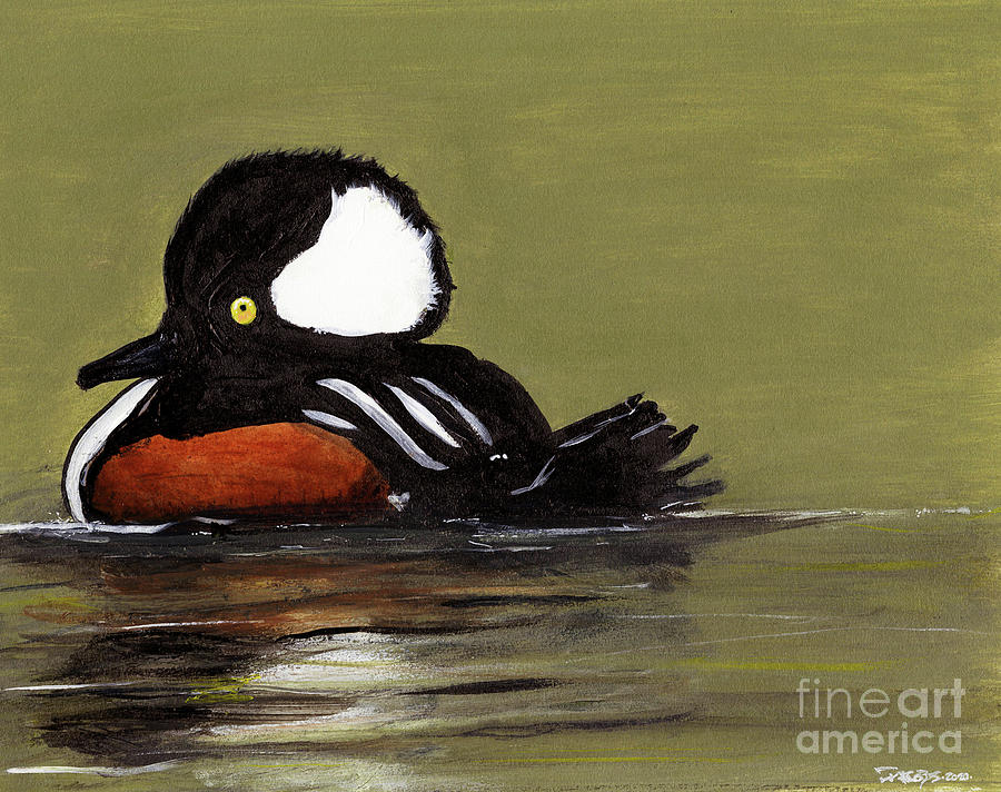 Ducks Painting - Ol Big Head by Kevin Scott Jacobs Ducks Painting - Ol Big Head by Kevin Scott Jacobs