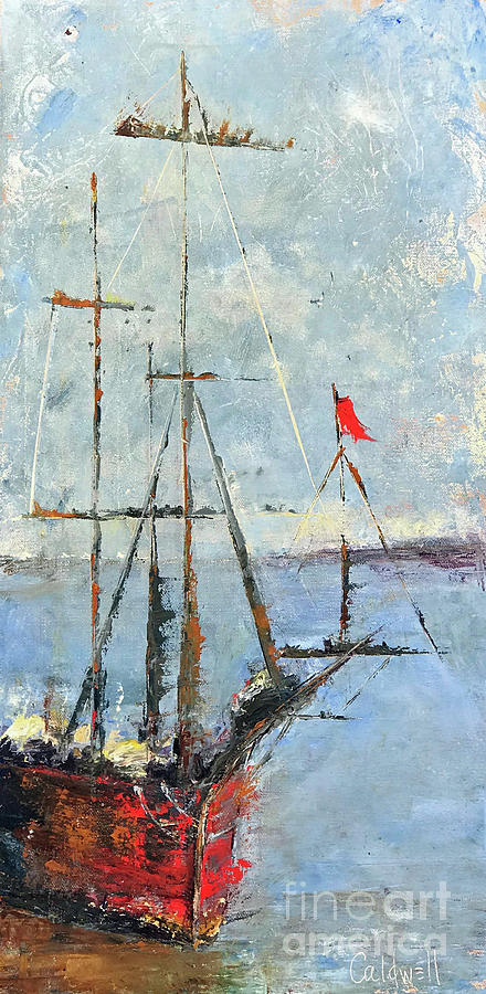 Ship Painting - Ol Red by Patricia Caldwell