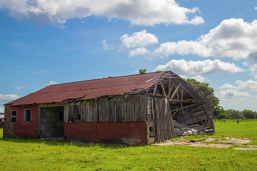 Barn Photograph - Old Abandoned Barn by Dart Humeston