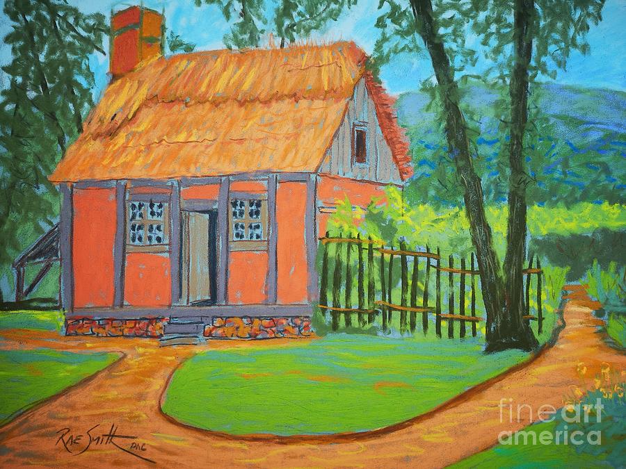 Old Acadian cottage  Pastel by Rae  Smith PAC