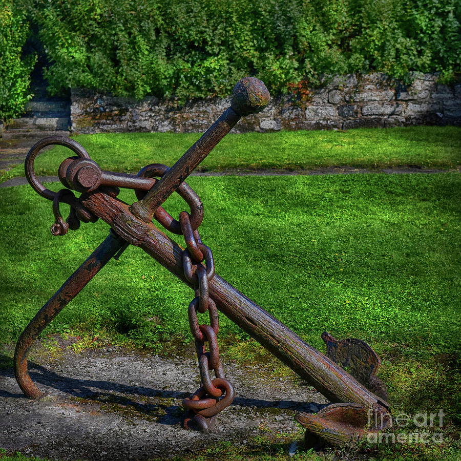 Old Anchor Photograph by Yvonne Johnstone