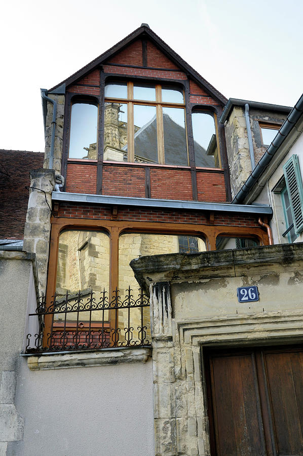 Old and new architecture, Nevers, Nievre, Bourgogne, France Photograph by Kevin Oke