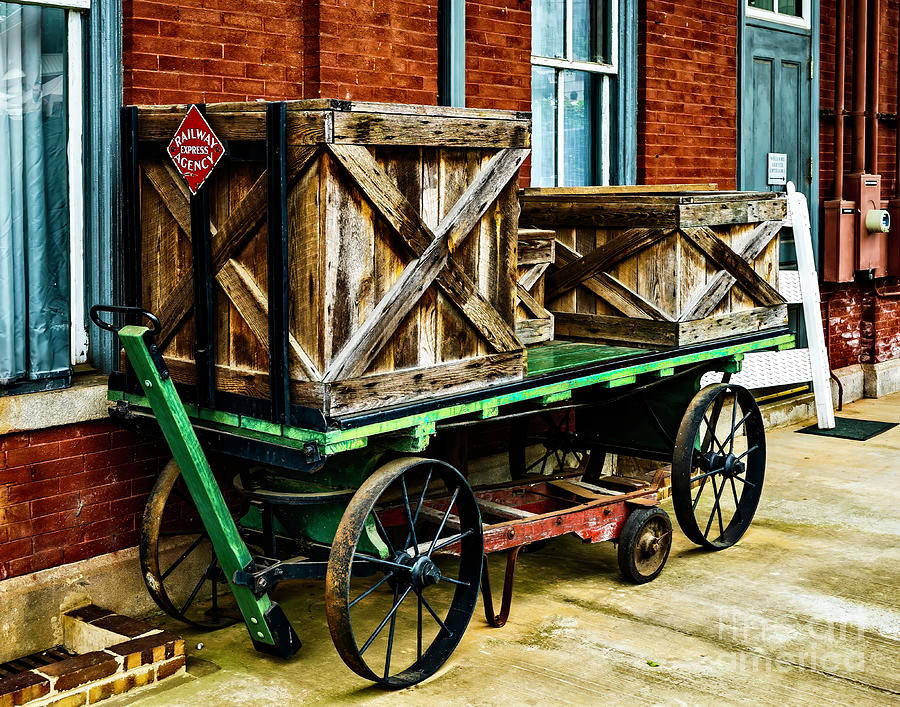 Old Baggage Cart Photograph by Nick Zelinsky Jr