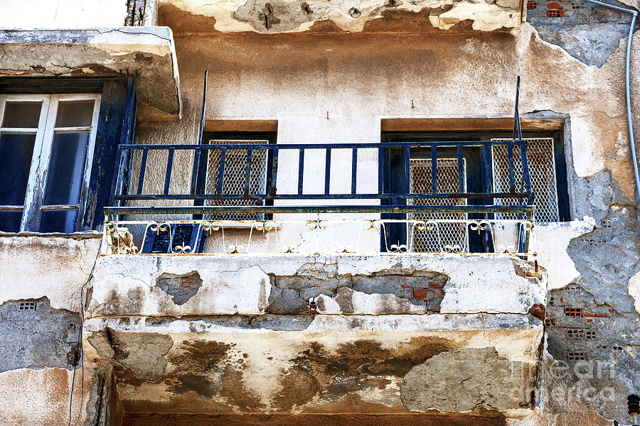 Old Balcony in Old Town Limassol Photograph by John Rizzuto