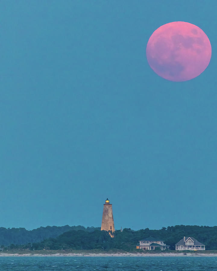 Old Baldy Full Moon July 2021 Photograph by Nick Noble