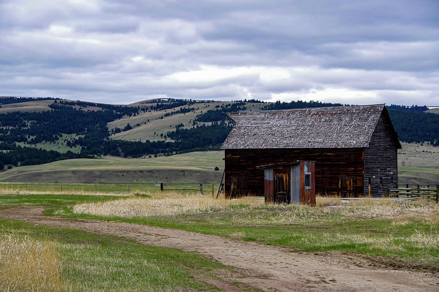 Old Barn And Shed In The Montana Foothills Photograph