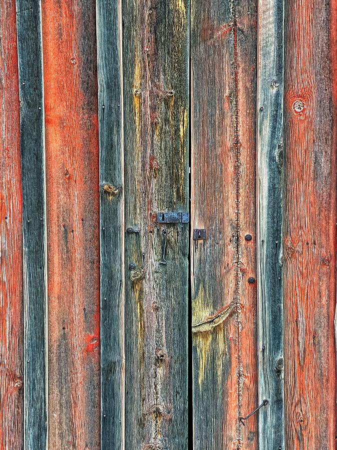 Old Barn Door Photograph by Jerry Abbott
