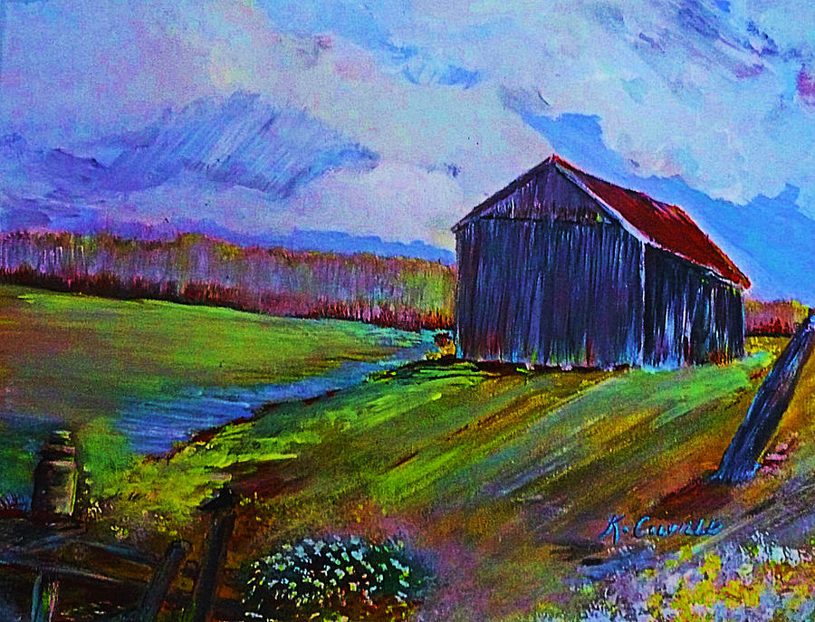 Old Barn Homestead Painting by Karen Colville - Fine Art America