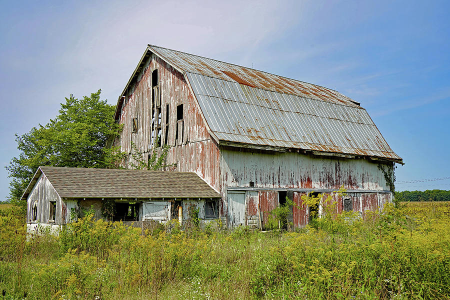 Old Barn In Gaston Indiana Photograph by Rick Rosenshein