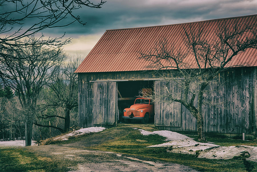 Old Barn Photograph - Old Barn in Rural Vermont by Joann Vitali