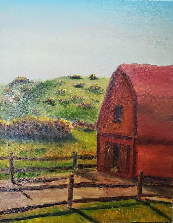 Old Barn Painting by Joseph Eisenhart