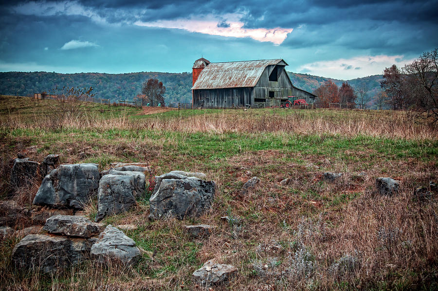 Fall Photograph - Old Barn, Lewisburg, West Virginia by Rick Berk