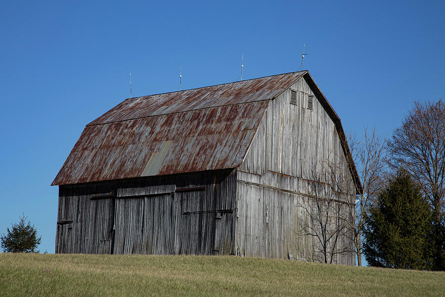 Old Barn on a Hill Photograph by Jeff Roney - Fine Art America