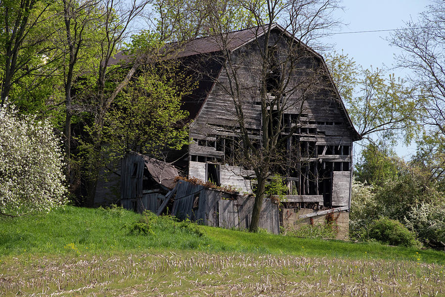 Old Barn Up On The Hill Photograph